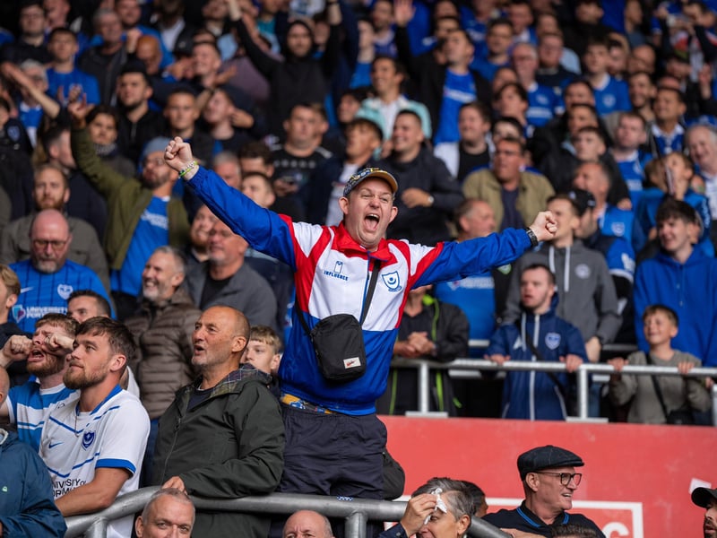 2,700 Pompey fans were packed into the away end at Southampton for the south-coast derby
