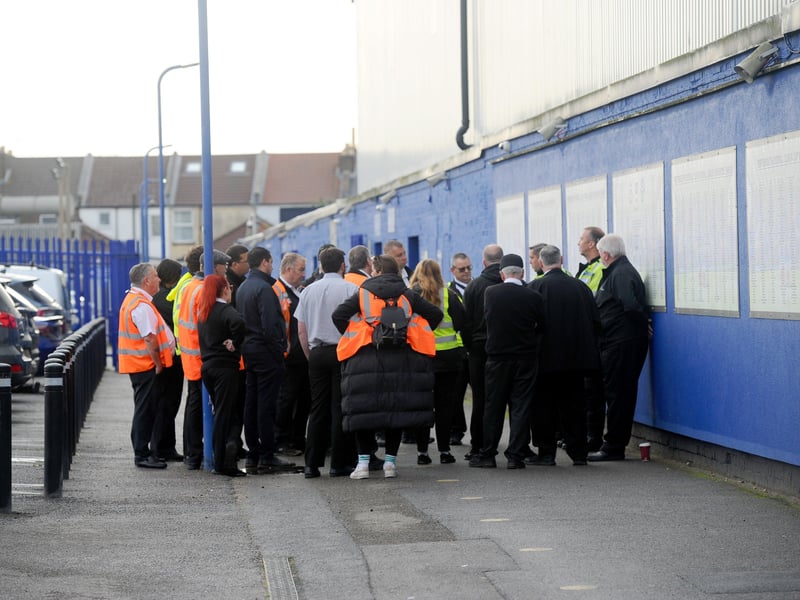 Stewards were out in force to help get the fans on the buses