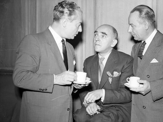 Festival Piano Trio Pierre Tournier, Solomon and Zino Francescatti at the 1955 Edinburgh International Festival.