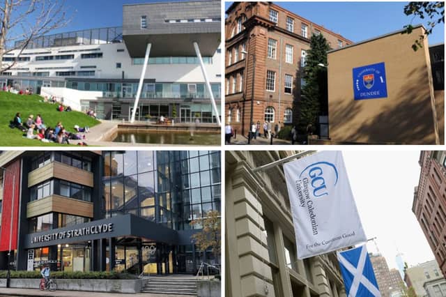 Four of the best universities in Scotland when it comes to teaching approval.