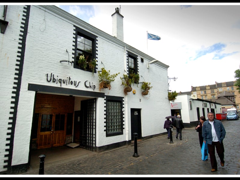 Ubiquitous Chip, Glasgow - exterior on Ashton Lane  in 2004