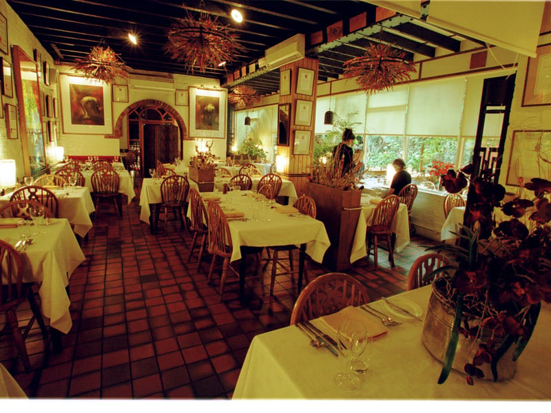 Interior of the Ubiquitous Chip restaurant in Glasgow. in 2009