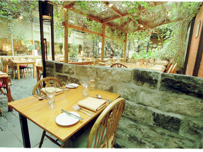 Interior of the Ubiquitous Chip restaurant in Glasgow in 2009.