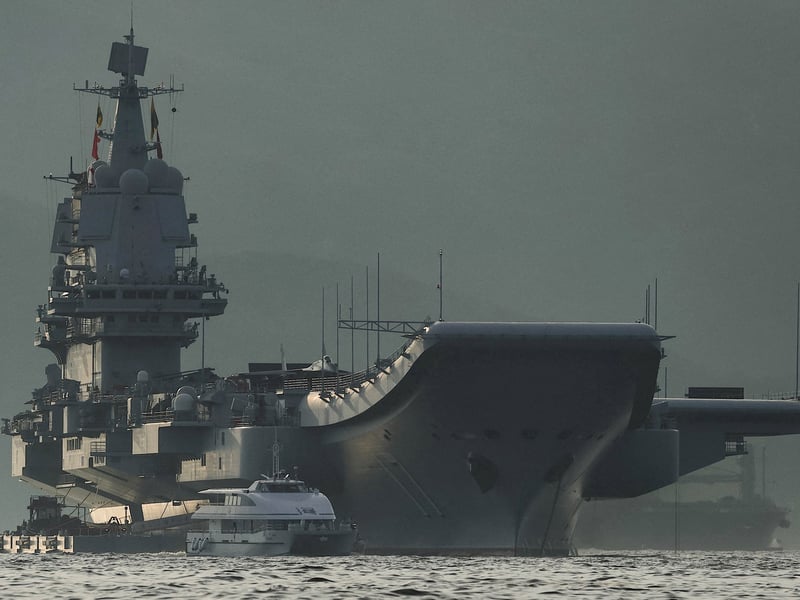 Shandong, the first domestically built Chinese aircraft carrier, weighs 70,000 tonnes when fully loaded and is 305m long. China is actively increasing the size of its navy.