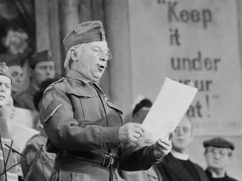 Dad's Army, which ran on the BBC from 1968 to 1977, is one of the nation's best-loved sitcoms. Perhaps the most popular character was Lance-Corporal Jones, played by Clive Dunn, who is best remembered for uttering the words 'don't panic', before proceeding to blatantly ignore his own instructions.