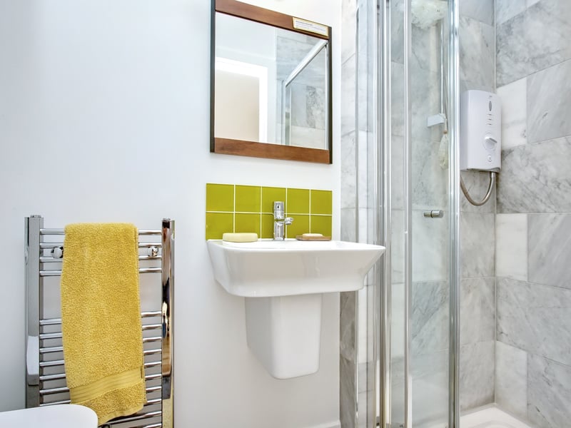 The main bedroom has a shower room.