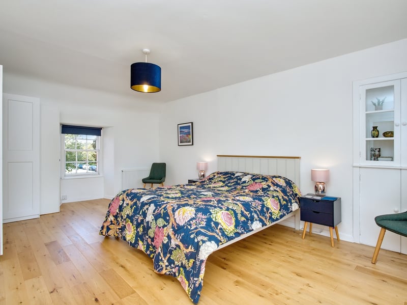 One of the three bedrooms in the property.