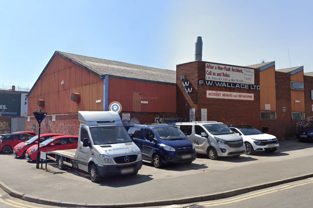 FW Wallace motor repairs on Fitzwilliam Street currently occupies some of the plot earmarked for flats.
