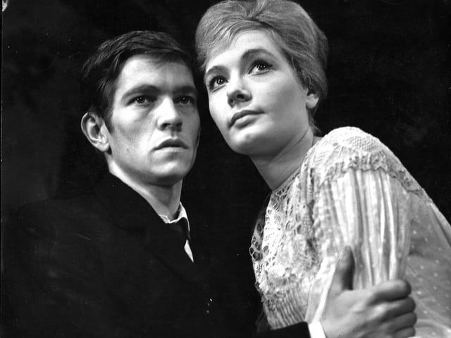 Tom Courtenay and Ann Bell in the 1960 Old Vic Theatre Company production of 'The Seagull' at the Lyceum Theatre as part of the 1960 Edinburgh International Festival.