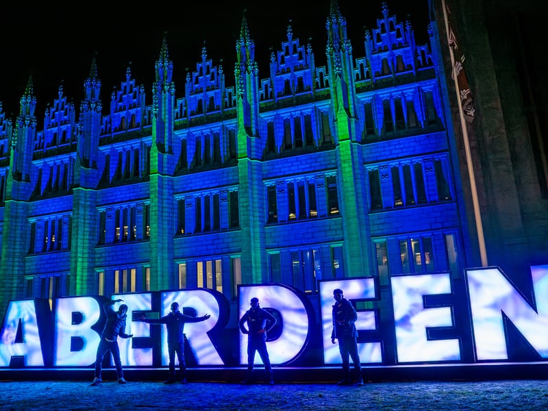 Meanwhile some readers named Marischal College in Aberdeen as the most beautiful building in the country. 
Construction began in 1837 and the building now primarily serves as the headquarters for Aberdeen City Council
Marischal College is said to be the second biggest granite building in the world. It is a blend of two styles: A. Marshall Mackenzie’s ‘perpendicular gothic’ and Archibald Simpson’s earlier more austere architecture. 