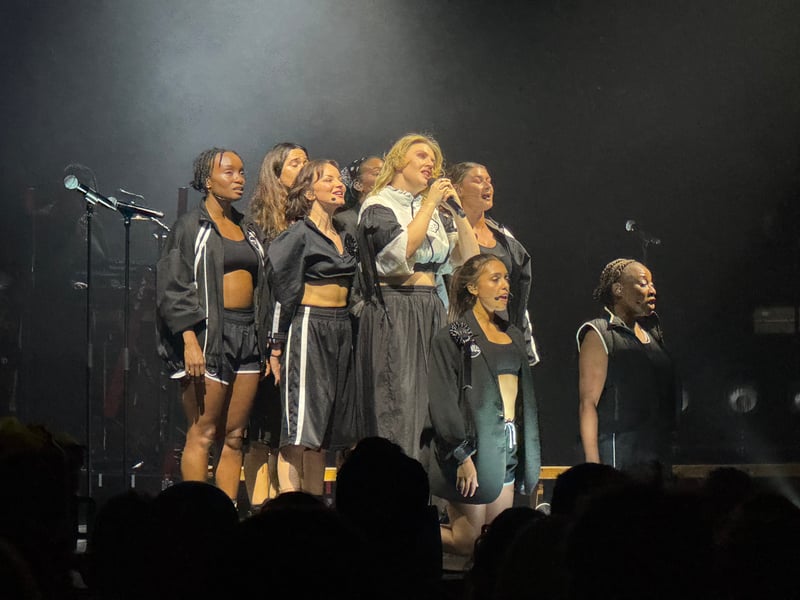 The performer was playing two gigs in Scotland - at Edinburgh's Usher Hall and Glasgow's Barrowland.