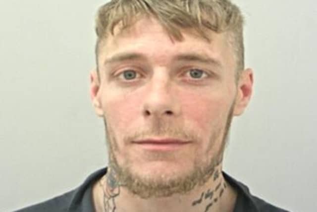 Declan Cook, 30, of Stanley Street, Accrington, was jailed for three years and six months after being caught twice with drugs in Hyndburn. Police found cannabis and cocaine in his vehicles and evidence linking him to drug dealing.