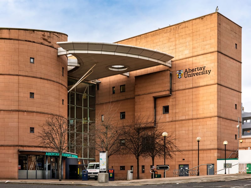 With a reputation for its video games courses, in the overall Scottish university rankings Abertay didn't quite manage to level up for 2026, remaining in 12th.
