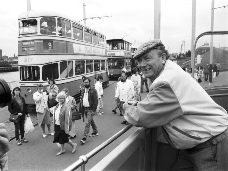 Vernon Smith, who was the 1,000,000th passenger on the Glasgow Garden Festival Tram, in August 1988