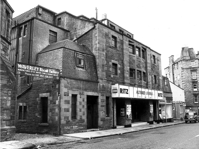 The Ritz Cinema on Rodney Street, Edinburgh, which opened in 1929 and closed in November 1981, with screenings of Exorcist II: The Heretic, and Mad Max. The building was demolished in 1983.