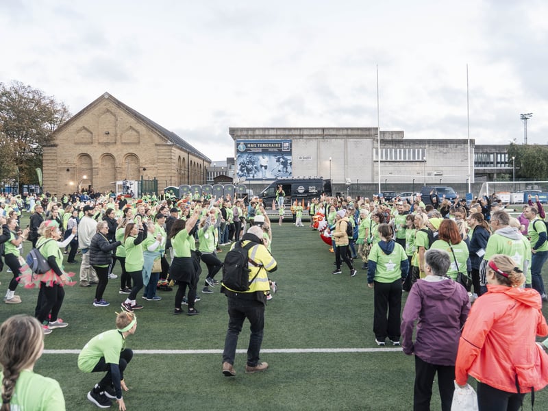 Every participant was presented with a special Shining Stars medal upon crossing the finish line. 