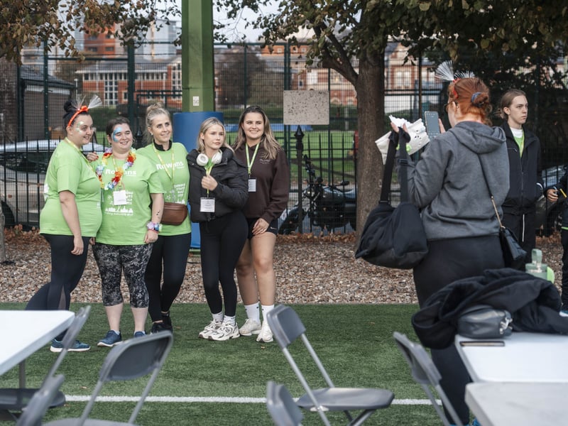 Ahead of the start of the Shining Stars Walk.