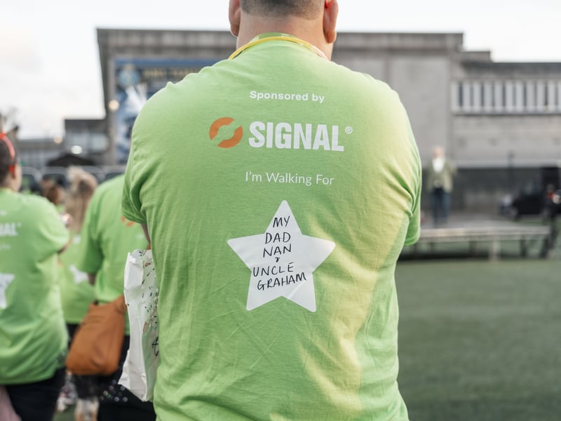 A fundraiser walking in honour of their dad, nan, and uncle.