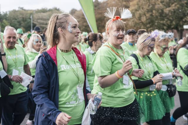 Warm up at Rowans' Shining Stars Walk. Photos by Matthew PJ Clark