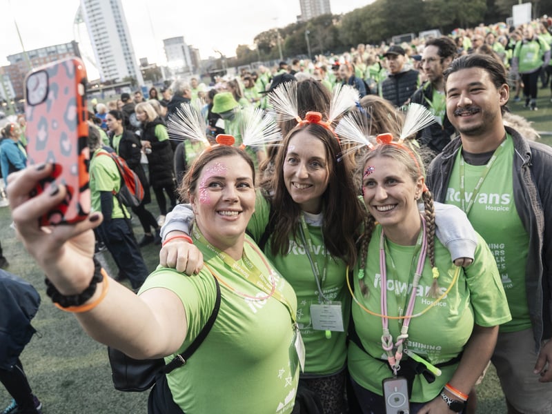 Selfies at the start line.