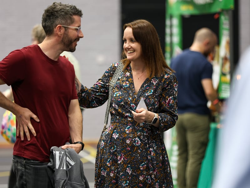 David Garvock and Alison Featherbe at Portsmouth Vegan Festival