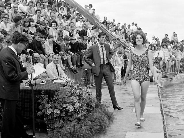 One of the contestants in the Dunbar Beauty Queen Contest 1964.
