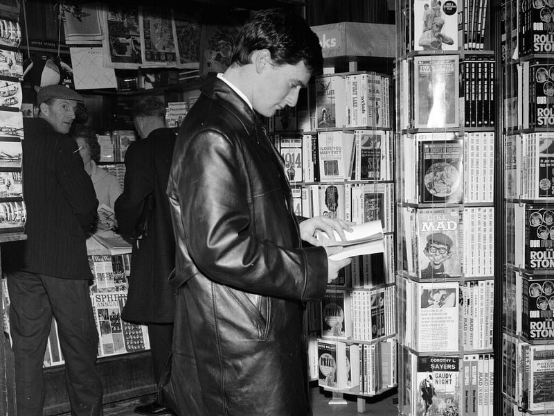 Rangers football team captain Jim Baxter at Renfrew Airport before leaving for a European match in Vienna in December 1964.