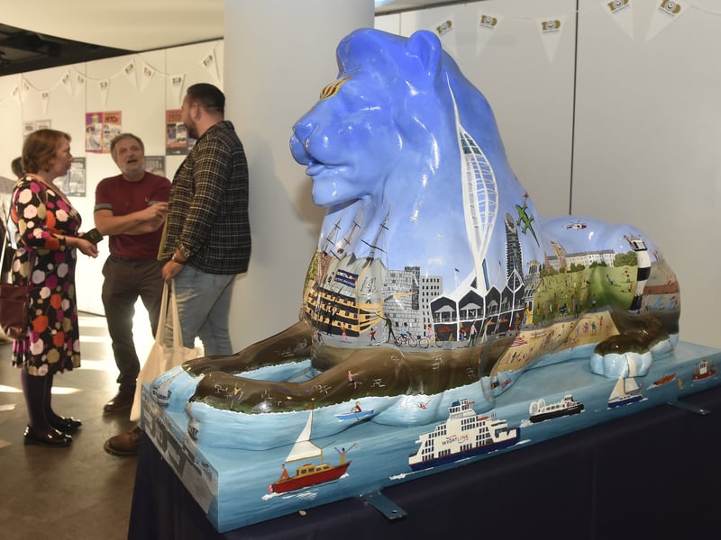 A wonderful 'Pride of Portsmouth Lion Trail' will be launched across the city in July, and from July 13 to September 13 residents and visitors and take part in a treasure hunt style quest to find them all!
Picture: Sarah Standing (190925-9743)
