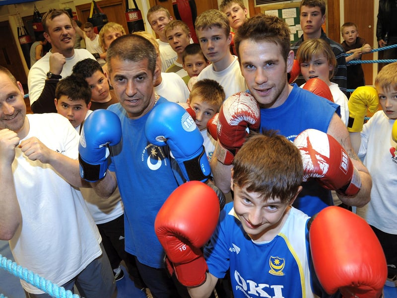 Members of the Paulsgrove Boxing Club in 2008, including Tony Hoile, Josh Pritchard and Frankie Brooks