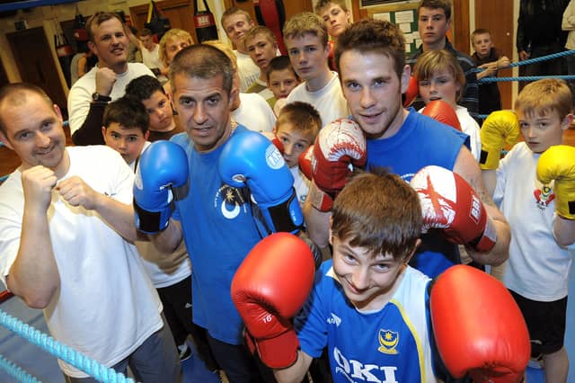 Members of the Paulsgrove Boxing Club in 2008, including Tony Hoile, Josh Pritchard and Frankie Brooks