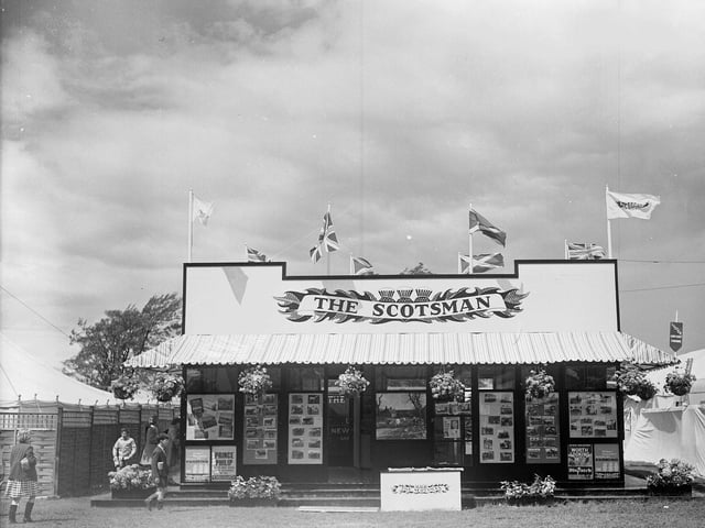 The Scotsman stand at the Royal Highland Show in 1959.