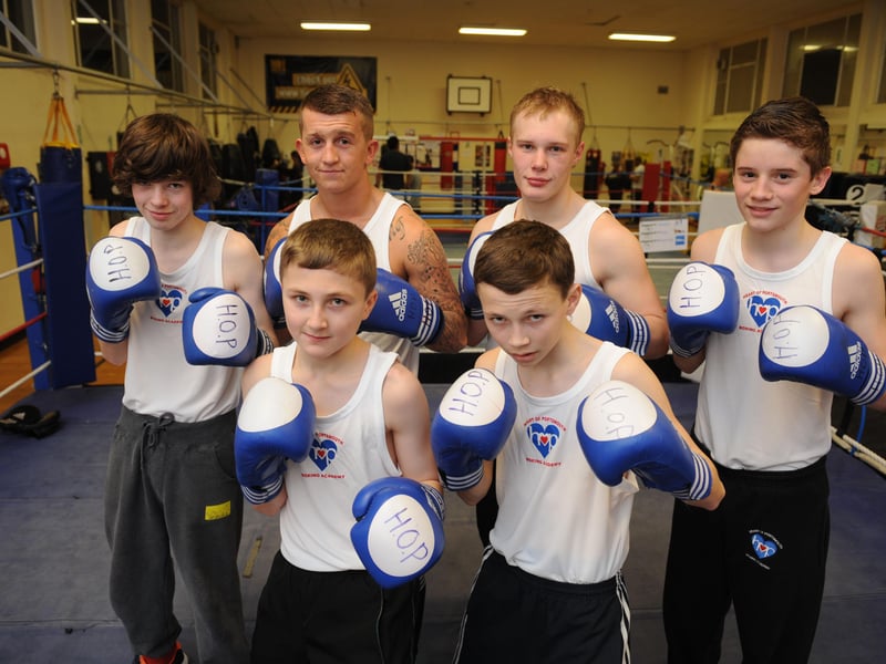Boxers from the MA Portsmouth Boxing Academy in 2013.
