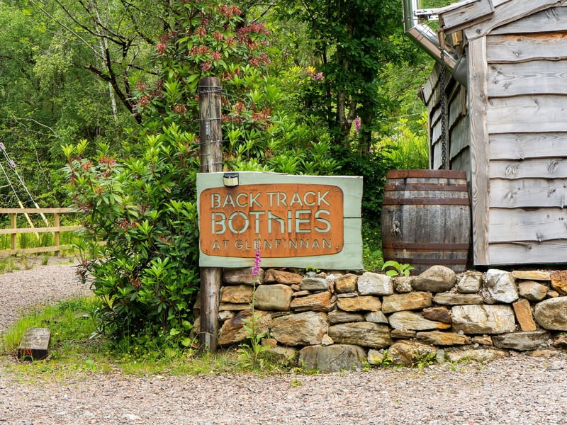 The cabins and the business Back Track Bothies are on sale for £290,000.