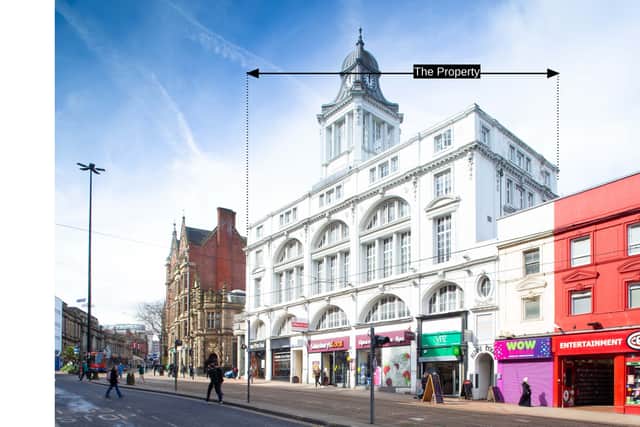 Telegraph House, the home of German Doner Kebab, in Sheffield city centre is for sale.