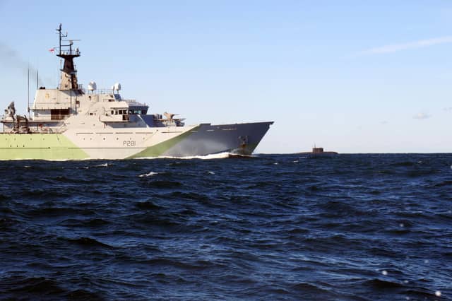Batch 1 of the River-class offshore patrol vessels have a total displacement of 1,700 tonnes. This includes HMS Tyne, HMS Severn, and Mersey.