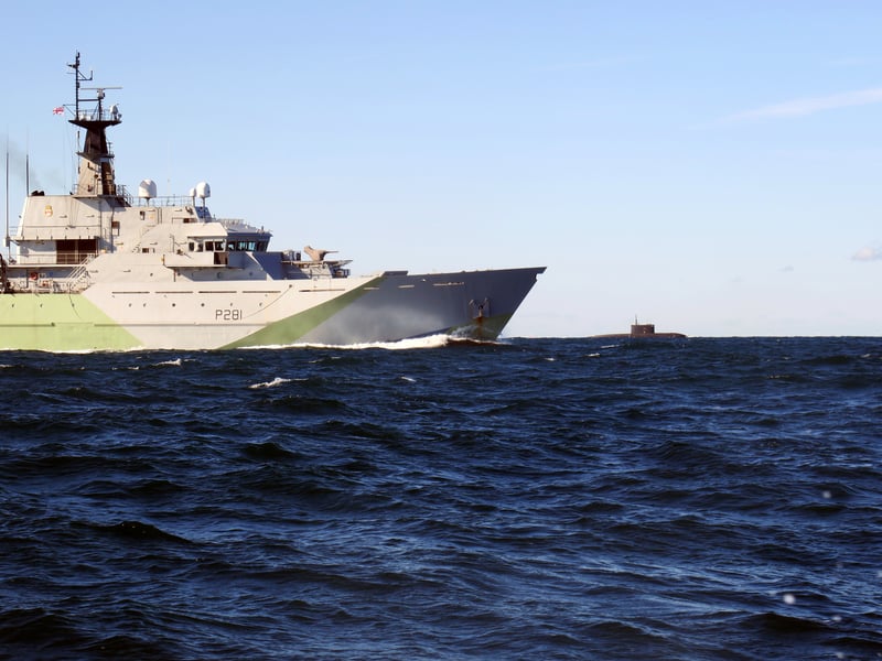 Batch 1 of the River-class offshore patrol vessels have a total displacement of 1,700 tonnes. This includes HMS Tyne, HMS Severn, and Mersey.