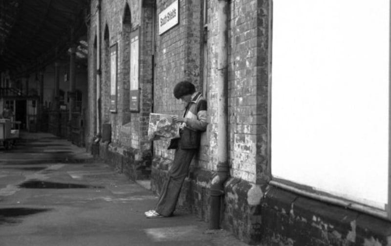 The old South Shields railway station before the conversion to Metro. The photo was taken in 1977.