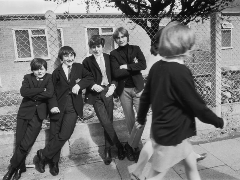 School uniforms were a little less... uniform in the 60s and 70s. Many children wore hand-knitted jumpers back then, often made by their grandparents, and in many cases itchier than a bag of fleas. Handmade clothes are less common at schools these days.
