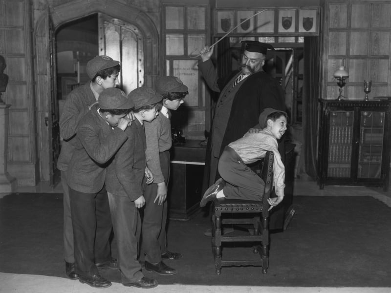Corporal punishment was still commonplace at many schools in the 60s and 70s. It was eventually banned at state schools across the UK in 1987, though it would be more than a decade before that ban was extended to private schools.