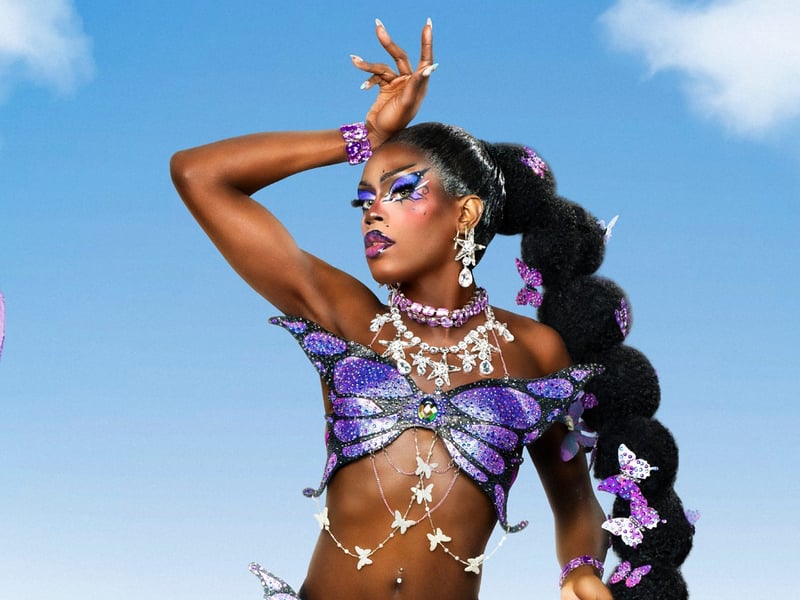 25-year-old Nyongbella is from London and is a "fashion editorial" come to life. Describing her drag act, she said: "First of all, if you come to a show of mine, you’ll get a great music selection, a gorgeous outfit, and a really great performance. You’re going to have a fab time, and I'll socialise afterwards! I like to make sure the people are thoroughly entertained! I'm a very proud Cameroonian and being able to combine my heritage and culture with my aesthetic and weave it into my drag is just fab." 
