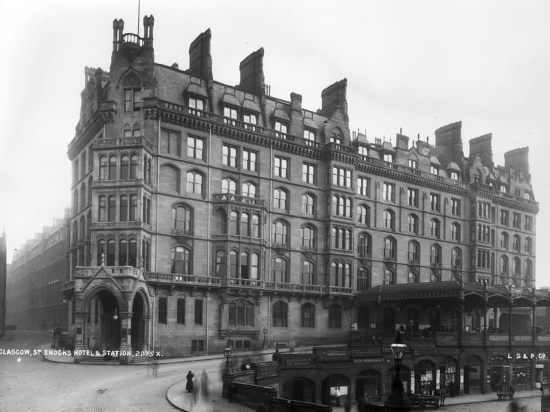St Enoch Station Hotel, which opened in 1876, and the accompanying railway terminal were wonders of the Victorian age. Sadly, both the station and the hotel were demolished in 1977, with St Enoch Shopping Centre built on the site in the 80s.