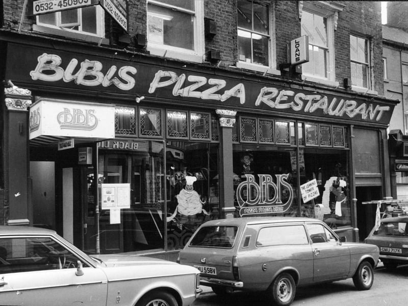 Bibis Pizza Restaurant, Mill Hill, Leeds, in September 1982