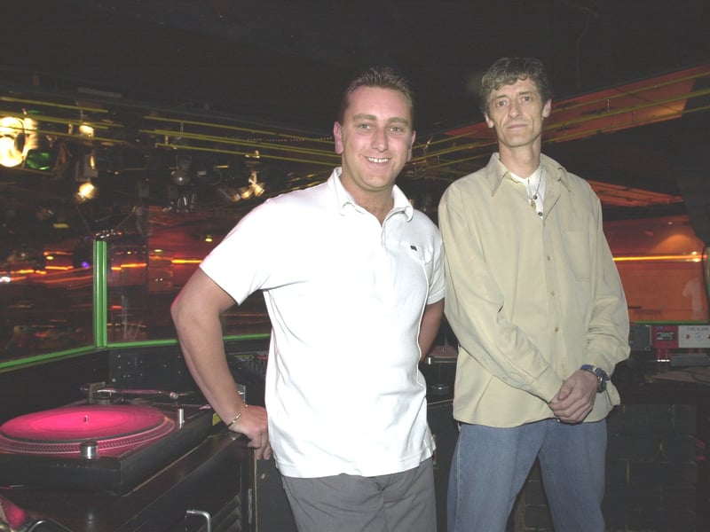 Two of the DJs at DJ's nightclub on Central Pier, Chris Barnard (left) and Funki B.