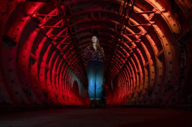 The iconic tunnel entrance to the bunker is based on the same structure as the London Underground tunnels . The tunnel was built by Ministry of Defence engineers in the 1950s