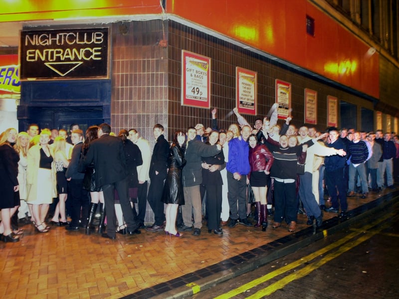 Another scene outside Heaven and Hell on opening night