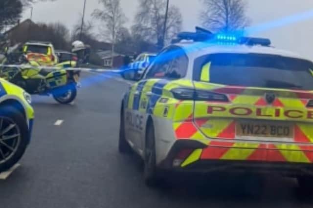 Police at the scene of a car crash in 2024. Photo: National World
