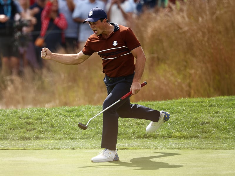 The Norwegian teamed up with Bob MacIntyre to record a huge second-day foursomes win before having to pull out of the afternoon foursomes due to a neck issue and then withdraw from the singles. 6/10