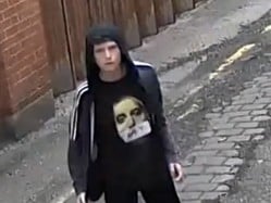Police want to speak to him as they investigate the cause of the fire at the Carlton House Hotel in Abingdon Street, Blackpool on Saturday (September 27)