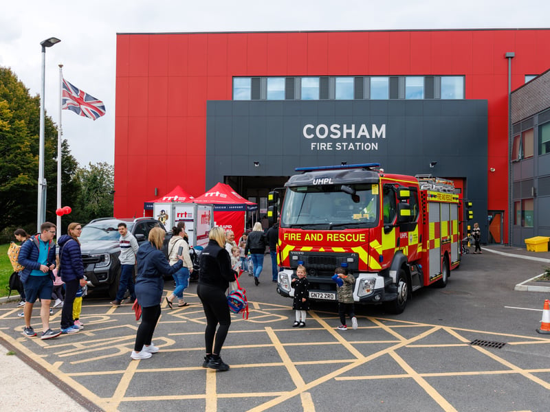 Visitors to Cosham Fire Station Open Day 
Pictured: Picture:Marcin Jedrysiak