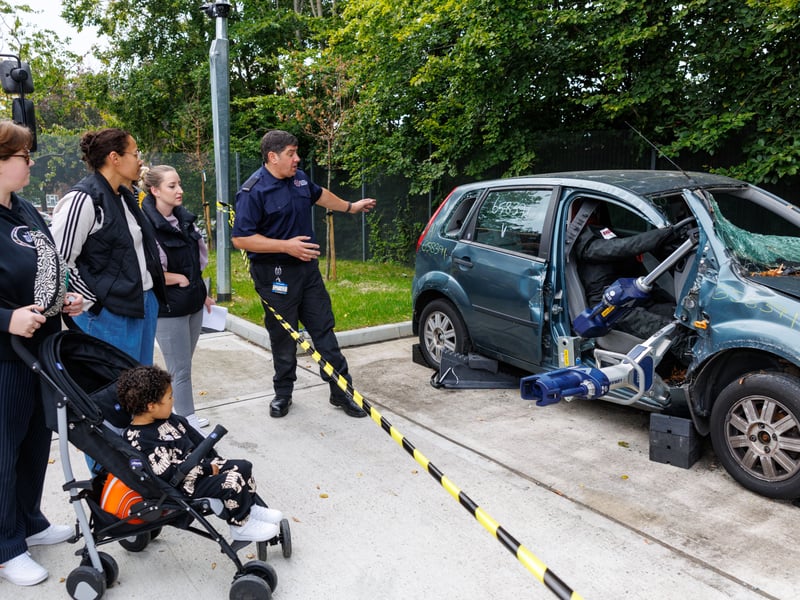Children and adults alike enjoyed meeting the fire crew and learning about their work.
Picture: Marcin Jedrysiak